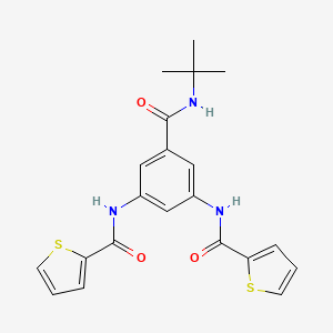 molecular formula C21H21N3O3S2 B5072875 N,N'-{5-[(tert-butylamino)carbonyl]-1,3-phenylene}di(2-thiophenecarboxamide) 