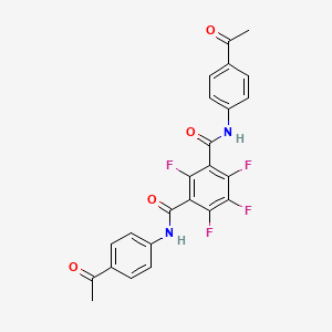 molecular formula C24H16F4N2O4 B5072888 1-N,3-N-bis(4-acetylphenyl)-2,4,5,6-tetrafluorobenzene-1,3-dicarboxamide 