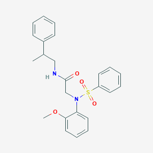 N~2~-(2-methoxyphenyl)-N-(2-phenylpropyl)-N~2~-(phenylsulfonyl)glycinamide