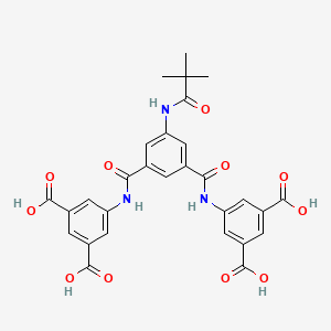 5-{3-[(3,5-DICARBOXYPHENYL)CARBAMOYL]-5-(2,2-DIMETHYLPROPANAMIDO)BENZAMIDO}BENZENE-1,3-DICARBOXYLIC ACID