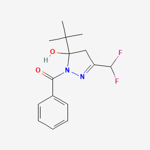 molecular formula C15H18F2N2O2 B5072986 Nkbrrwlneykvdp-uhfffaoysa- 