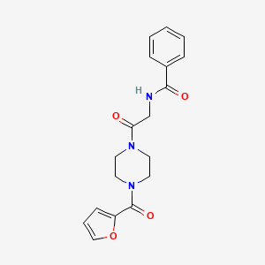 N-{2-[4-(2-furoyl)-1-piperazinyl]-2-oxoethyl}benzamide