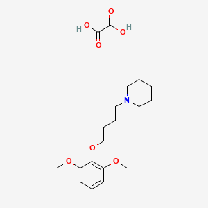 molecular formula C19H29NO7 B5073008 1-[4-(2,6-dimethoxyphenoxy)butyl]piperidine oxalate 