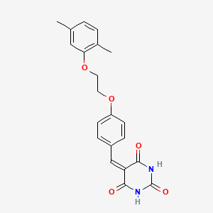 5-[[4-[2-(2,5-Dimethylphenoxy)ethoxy]phenyl]methylidene]-1,3-diazinane-2,4,6-trione