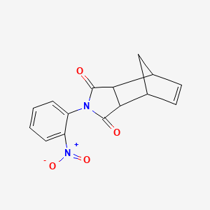 molecular formula C15H12N2O4 B5073063 2-(2-nitrophenyl)-3a,4,7,7a-tetrahydro-1H-4,7-methanoisoindole-1,3(2H)-dione 