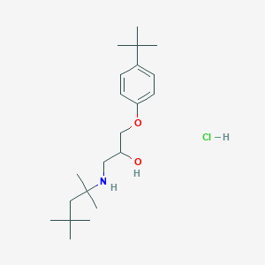 1-(4-Tert-butylphenoxy)-3-(2,4,4-trimethylpentan-2-ylamino)propan-2-ol;hydrochloride