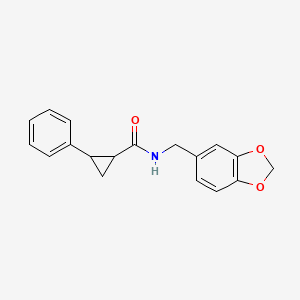 N-[(2H-13-BENZODIOXOL-5-YL)METHYL]-2-PHENYLCYCLOPROPANE-1-CARBOXAMIDE