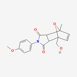 1-(hydroxymethyl)-4-(4-methoxyphenyl)-7-methyl-10-oxa-4-azatricyclo[5.2.1.0~2,6~]dec-8-ene-3,5-dione