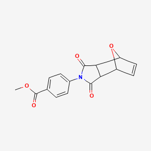 molecular formula C16H13NO5 B5073121 Methyl 4-(1,3-dioxo-3a,4,7,7a-tetrahydro-4,7-epoxyisoindol-2-yl)benzoate 