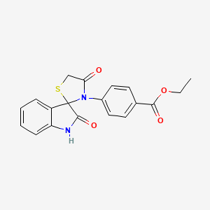 ethyl 4-(2,4'-dioxo-1,2-dihydro-3'H-spiro[indole-3,2'-[1,3]thiazolidin]-3'-yl)benzoate