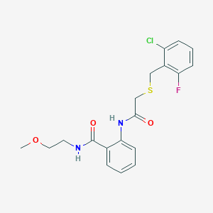 2-({[(2-chloro-6-fluorobenzyl)thio]acetyl}amino)-N-(2-methoxyethyl)benzamide