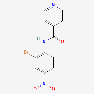 molecular formula C12H8BrN3O3 B5073132 N-(2-bromo-4-nitrophenyl)isonicotinamide 