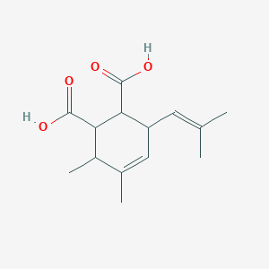 molecular formula C14H20O4 B5073142 3,4-dimethyl-6-(2-methyl-1-propen-1-yl)-4-cyclohexene-1,2-dicarboxylic acid 