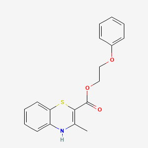 molecular formula C18H17NO3S B5073230 2-phenoxyethyl 3-methyl-4H-1,4-benzothiazine-2-carboxylate 