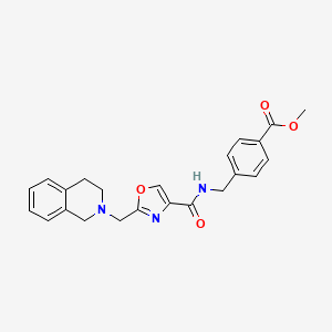 molecular formula C23H23N3O4 B5073236 methyl 4-[[[2-(3,4-dihydro-1H-isoquinolin-2-ylmethyl)-1,3-oxazole-4-carbonyl]amino]methyl]benzoate 