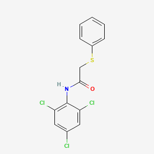 2-(phenylthio)-N-(2,4,6-trichlorophenyl)acetamide