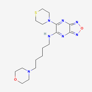 N-[5-(4-morpholinyl)pentyl]-6-(4-thiomorpholinyl)[1,2,5]oxadiazolo[3,4-b]pyrazin-5-amine