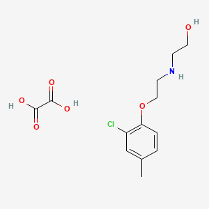 2-[2-(2-Chloro-4-methylphenoxy)ethylamino]ethanol;oxalic acid