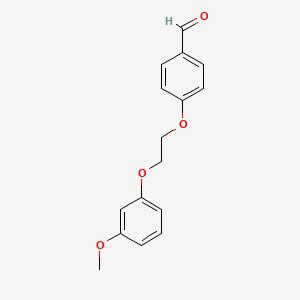 molecular formula C16H16O4 B5073289 4-[2-(3-methoxyphenoxy)ethoxy]benzaldehyde 