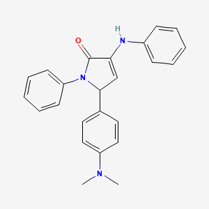 5-[4-(DIMETHYLAMINO)PHENYL]-1-PHENYL-3-(PHENYLAMINO)-2,5-DIHYDRO-1H-PYRROL-2-ONE