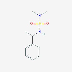 molecular formula C10H16N2O2S B5073325 DIMETHYL[(1-PHENYLETHYL)SULFAMOYL]AMINE 