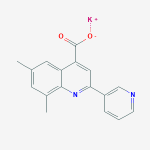 Potassium;6,8-dimethyl-2-pyridin-3-ylquinoline-4-carboxylate