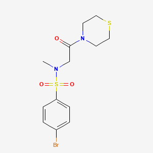 4-bromo-N-methyl-N-(2-oxo-2-thiomorpholin-4-ylethyl)benzenesulfonamide