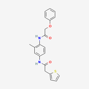 N-{2-methyl-4-[(2-thienylacetyl)amino]phenyl}-2-phenoxyacetamide