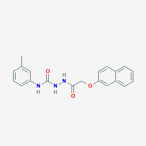 molecular formula C20H19N3O3 B5073410 N-(3-methylphenyl)-2-[(2-naphthyloxy)acetyl]hydrazinecarboxamide 