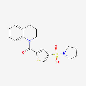 1-{[4-(1-pyrrolidinylsulfonyl)-2-thienyl]carbonyl}-1,2,3,4-tetrahydroquinoline