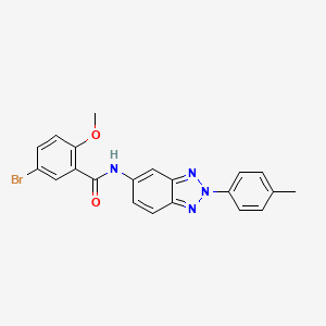 5-bromo-2-methoxy-N-[2-(4-methylphenyl)-2H-1,2,3-benzotriazol-5-yl]benzamide