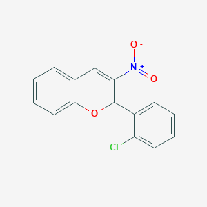 molecular formula C15H10ClNO3 B5073468 2-(2-chlorophenyl)-3-nitro-2H-chromene 