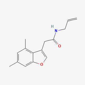 N-allyl-2-(4,6-dimethyl-1-benzofuran-3-yl)acetamide