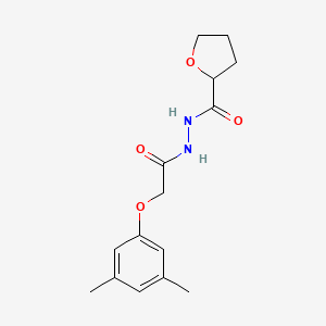 N'-[2-(3,5-dimethylphenoxy)acetyl]oxolane-2-carbohydrazide