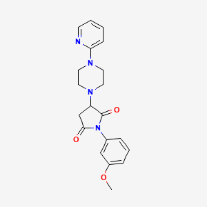 1-(3-Methoxyphenyl)-3-[4-(pyridin-2-yl)piperazin-1-yl]pyrrolidine-2,5-dione