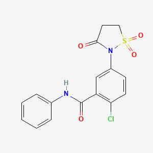 2-chloro-5-(1,1-dioxido-3-oxo-2-isothiazolidinyl)-N-phenylbenzamide