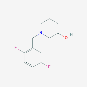 1-[(2,5-Difluorophenyl)methyl]piperidin-3-ol