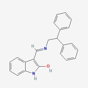 3-{[(2,2-diphenylethyl)amino]methylene}-1,3-dihydro-2H-indol-2-one