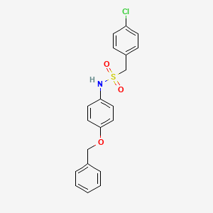 N-[4-(benzyloxy)phenyl]-1-(4-chlorophenyl)methanesulfonamide