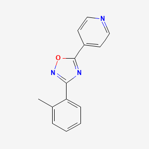 molecular formula C14H11N3O B5073652 4-[3-(2-methylphenyl)-1,2,4-oxadiazol-5-yl]pyridine 