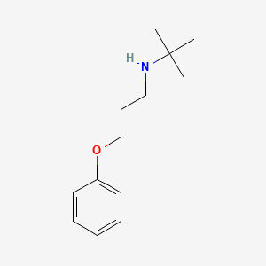 molecular formula C13H21NO B5073675 2-methyl-N-(3-phenoxypropyl)propan-2-amine 