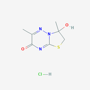 3-hydroxy-3,6-dimethyl-2H-[1,3]thiazolo[3,2-b][1,2,4]triazin-7-one;hydrochloride