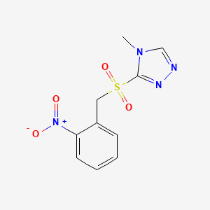 4-methyl-3-[(2-nitrobenzyl)sulfonyl]-4H-1,2,4-triazole