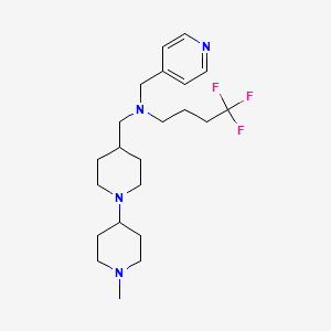 4,4,4-trifluoro-N-[(1'-methyl-1,4'-bipiperidin-4-yl)methyl]-N-(4-pyridinylmethyl)-1-butanamine