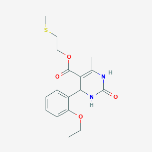 2-(methylthio)ethyl 4-(2-ethoxyphenyl)-6-methyl-2-oxo-1,2,3,4-tetrahydro-5-pyrimidinecarboxylate