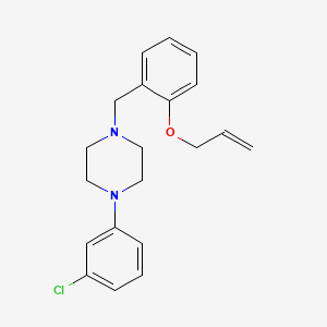 1-[2-(allyloxy)benzyl]-4-(3-chlorophenyl)piperazine