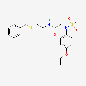 N~1~-[2-(benzylthio)ethyl]-N~2~-(4-ethoxyphenyl)-N~2~-(methylsulfonyl)glycinamide