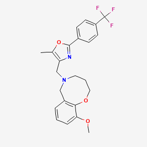 10-methoxy-5-({5-methyl-2-[4-(trifluoromethyl)phenyl]-1,3-oxazol-4-yl}methyl)-3,4,5,6-tetrahydro-2H-1,5-benzoxazocine