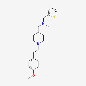 molecular formula C21H30N2OS B5073915 ({1-[2-(4-methoxyphenyl)ethyl]-4-piperidinyl}methyl)methyl(2-thienylmethyl)amine 