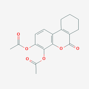 molecular formula C17H16O6 B5073917 6-oxo-7,8,9,10-tetrahydro-6H-benzo[c]chromene-3,4-diyl diacetate 